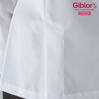 Women's Chef Jacket with Long Sleeve and Elegant Rhinestone Buttons. Discover Now