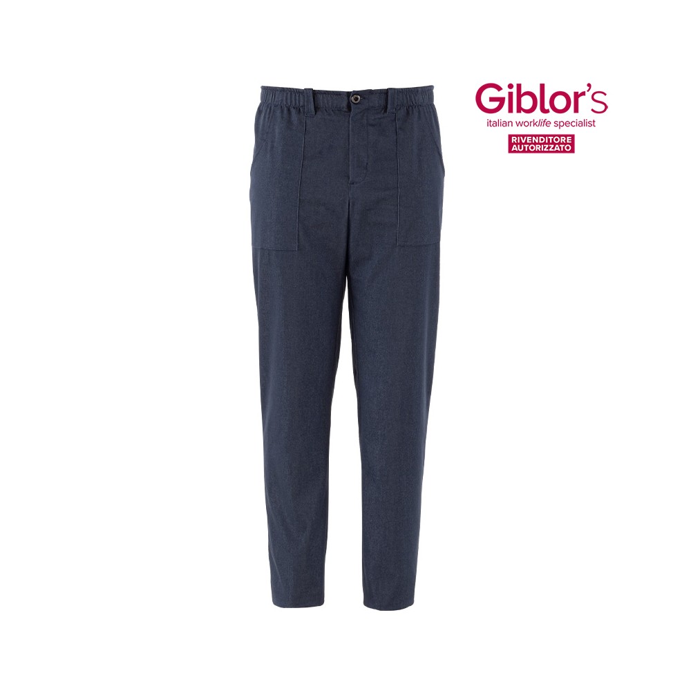 Pantaloni Unisex Neri O Bianchi Slim Fit In Cotone Elasticizzato. Ideale Per Il Settore Benessere E Ristorazione. Fino alla 4 Xl