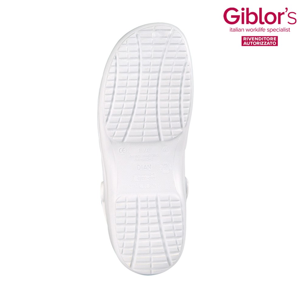 Zoccolo Bianco Professionale Estetica Medicale Eva Giblor’s 544 Eva Bianco 544/B Brand Giblor’s Top Line.